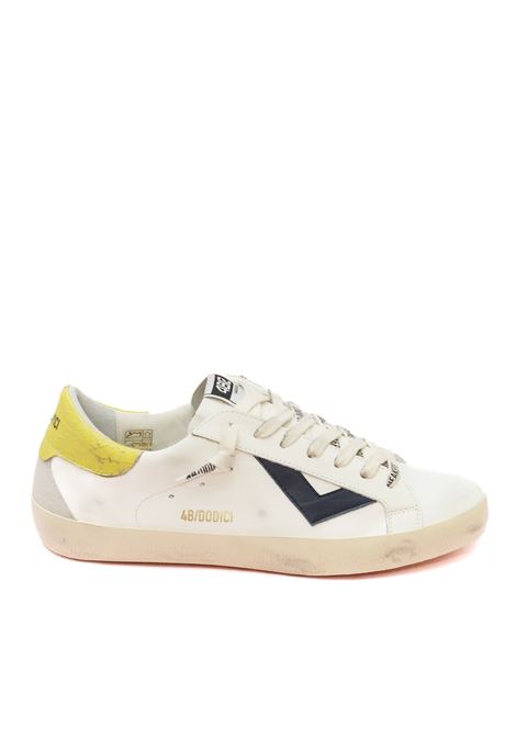 Sneaker suprime bianco/giallo 4B12 | SUPRIME UU205-BIA/GIALLO